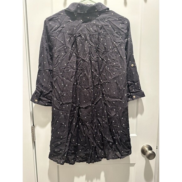 Anthropologie Maeve - Monika Dot Tunic Top Shirt Button Down Business Sz XS - Picture 6 of 6